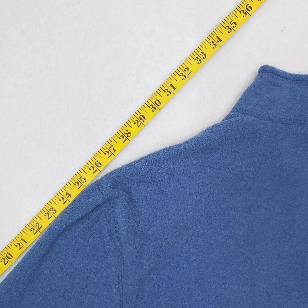 North Face Pullover Mens 2XL Blue TKA Glacier 100 Fleece Quarter Zip Sweater